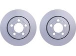 2X Hella 8DD 355 127-451 Disco Freno Asse Posteriore