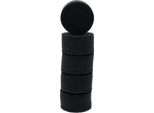 Ks Tools Tampone In Plastica Nero Ø 50,0 Mm Confezione Da 5 Pezzi - 515.5128