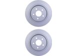 2X Hella 8DD 355 122-451 Disco Freno Asse Posteriore