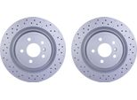 2X Hella 8DD 355 122-551 Disco Freno Asse Posteriore