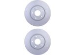 2X Hella 8DD 355 125-081 Disco Freno, Asse Anteriore