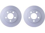 2X Hella 8DD 355 107-461 Disco Freno Asse Posteriore