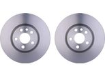 2 Dischi Freno Anteriori Hella Per Citroen Fiat Lancia Peugeot