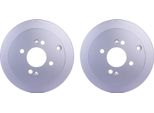2X Hella 8DD 355 118-851 Disco Freno Asse Posteriore
