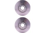 2X Hella 8DD 355 117-461 Disco Freno, Asse Anteriore