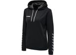 Hummel Hmlauthentic Poly Hoodie Donna 2114 Nero/Bianco Xl