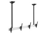 Equip Pro - Supporto A Soffitto Per 2 Display Lcd - Plastica, Alluminio, Acciaio - Nero, Argento - Dimensioni Schermo: 114,3-139,7 Cm (45"-55"")"