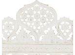 Divisorio 3 Pezzi Intagliato A Mano In Legno Massello Di Mango Bianco 120×165Cm