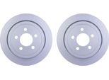 2X Hella 8DD 355 122-221 Disco Freno Asse Posteriore