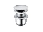 Kludi Robinet à Tige Avec Capuchon De Vidange G 1 1/4, Pour Lavabo Sans Trop-Plein, Non Verrouillable, Chrome, 1042805-00, 1042805-00