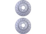 2X Hella 8DD 355 126-401 Disco Freno Asse Posteriore