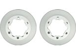 2X Hella 8DD 355 129-991 Disco Freno Asse Posteriore