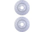 2X Hella 8DD 355 122-661 Disco Freno Asse Posteriore