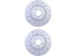 2X Hella 8DD 355 122-891 Disco Freno, Asse Anteriore