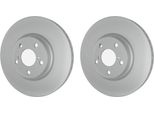 2X Hella 8DD 355 132-711 Disco Freno, Asse Anteriore