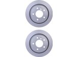 2X Hella 8DD 355 127-261 Disco Freno Asse Posteriore