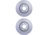 2X Hella 8DD 355 127-581 Disco Freno, Asse Anteriore