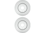 2X Hella 8DD 355 126-981 Disco Freno, Asse Anteriore