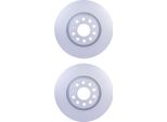 2 Dischi Freno Anteriori Hella Per Audi Cupra Ford Seat Skoda Vw