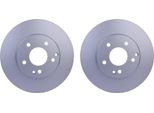 2X Hella 8DD 355 127-551 Disco Freno, Asse Anteriore