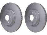 2X Hella 8DD 355 132-651 Disco Freno Asse Anteriore