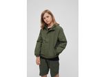 Brandit Bambini Giacca A Vento Estiva Frontzip Oliva, 158/164