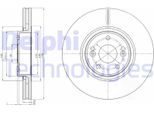 2X Disco Freno Delphi BG4167 Per Renault Laguna Ii Grandtour (KG0/1_) 47Mm