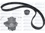 Dolz KD161 Set Cinghia Di Distribuzione + Pompa Dell'acqua Per Opel Combo Box/Station Wagon (X12) Combo Combi / Tour (X12) Per Fiat Panda (169) Grande Punto (199) 500 (312)