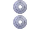 2X Hella 8DD 355 126-391 Disco Freno Asse Posteriore