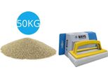 Comfortpool - Confezione Economica - Pompa Filtro A Sabbia - Contenuto 50 Kg (2 X 25 Kg) & Spazzola Ways