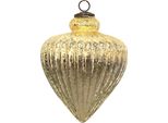 Clayre & Eef Guaina Di Natale Xl Ø 17Cm In Vetro Color Oro