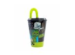 Tazza Per Acqua Nera Da 430 Ml Con Cannuccia Per Bambini - Tazza Per Bere Con Un Bel Motivo