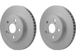2X Hella 8DD 355 131-911 Disco Freno, Asse Anteriore