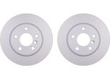 2X Hella 8DD 355 132-541 Disco Freno, Asse Anteriore