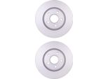2X Hella 8DD 355 133-531 Disco Freno, Asse Anteriore