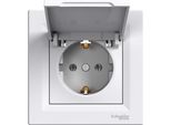 Schneider Electric Asfora Presa A Muro Singola Con Sportello Bianco (EPH3100121)