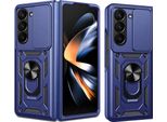 Samsung Galaxy Z Fold 5 Sleeve - Plastica - Imoshion Custodia Rigida/Copertura Posteriore - Blu Scuro