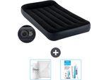 Airbed Intex - 1 Persona - 99 X 191 X 25 Cm - Blu - Incluso Pompa - Lenzuolo E Kit Di Riparazione