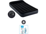 Intex Airbed - 1 Persona - 99 X 191 X 25 Cm - Blu - Pompa Inclusa - Kit Di Riparazione