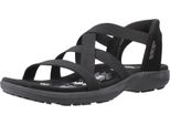 Sandali Del Marchio Skechers Del Modello Reggae Slim Nero