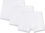 Sanetta Pantaloncini Da Bambino 3-Pack - Pant, Pantaloni, Cotonelogico, 104-176, Monocolore Bianco 164