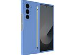 Avizar, Custodia Protettiva Soft Touch Samsung Galaxy Z Fold6 Con Stilo, Blu
