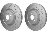 2X Disco Freno Hella 8DD 355 134-711 Adatto A MERCEDES-BENZ Classe M (W166)