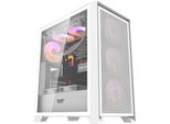 Darkflash Darkflash DRX70 Mesh Computer Case (White) + 4 Rgb Fans