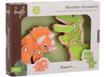 Set Di Dinosauri In Legno 2 Pezzi 12M+