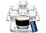 Tazza Di Vetro Tazza Da Caffè Tazza Da Caffè Espresso Con Piattino Di Vetro 75 Ml 6 Pz.