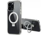 Custodia Iphone 14 Pro Max Iphone 14 Pro Max Cover Protettiva Anello Stand Backcover Met Magsafe Plastica Trasparente Accezz