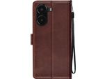 Avizar, Cover Per Xiaomi Poco X7 Pro Con Dragonne, Custodia Flip, Supporto Per Portafoglio, Marrone Scuro