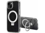 Custodia Iphone 14 Cover Protettiva Anello Stand Backcover Met Magsafe Plastica Trasparente Accezz