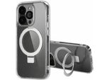 Iphone 14 Pro Custodia Iphone 14 Pro Cover Protettiva Anello Stand Backcover Met Magsafe Plastica Trasparente Accezz